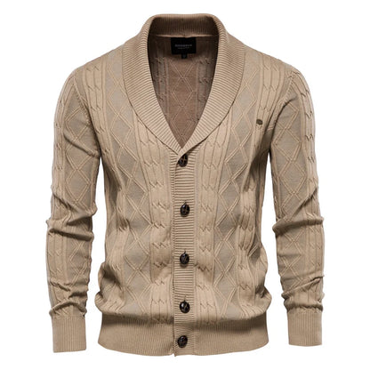 Classic Men's Button Front Sweater - VibreMode