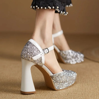 Women's Sparkle Platform High Heels