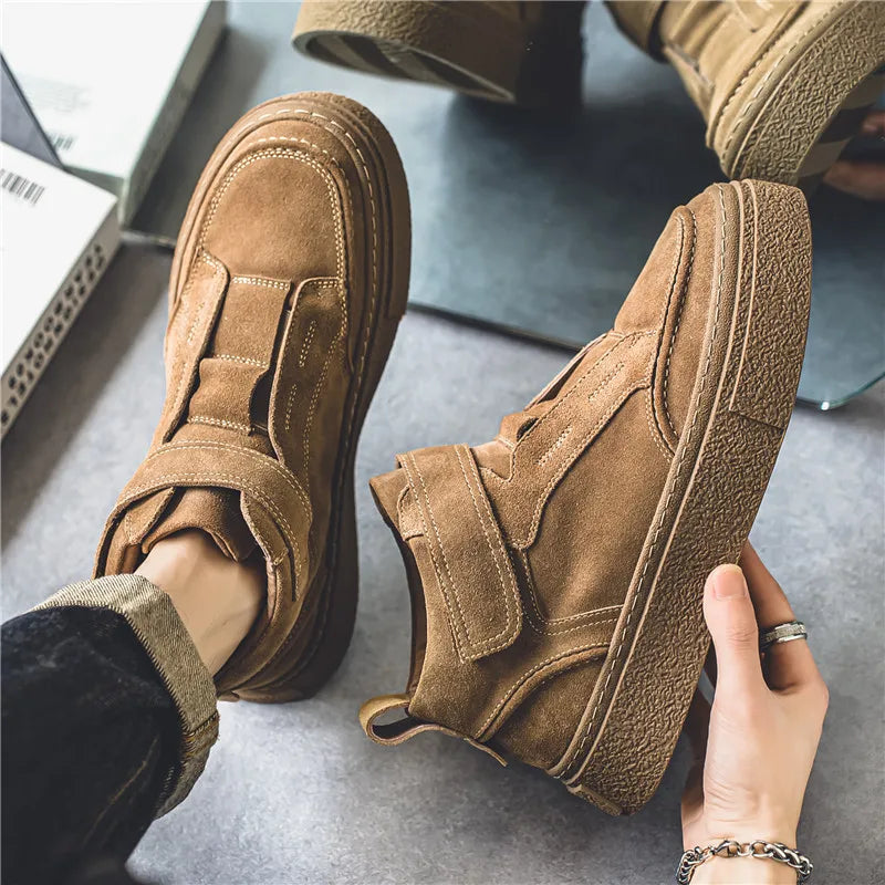 Brunello Men's Suede Leather Sneakers