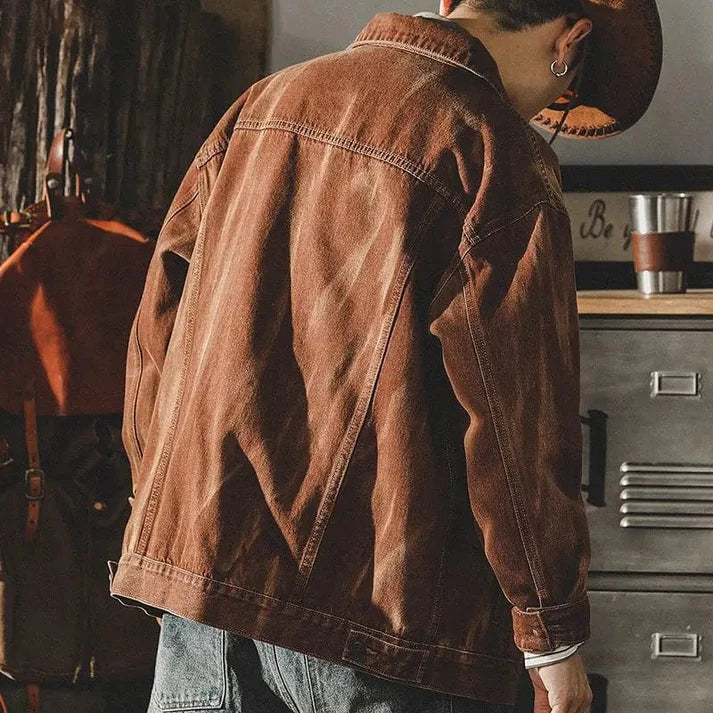 Men's Classic Denim Jacket Modern Comfort Style