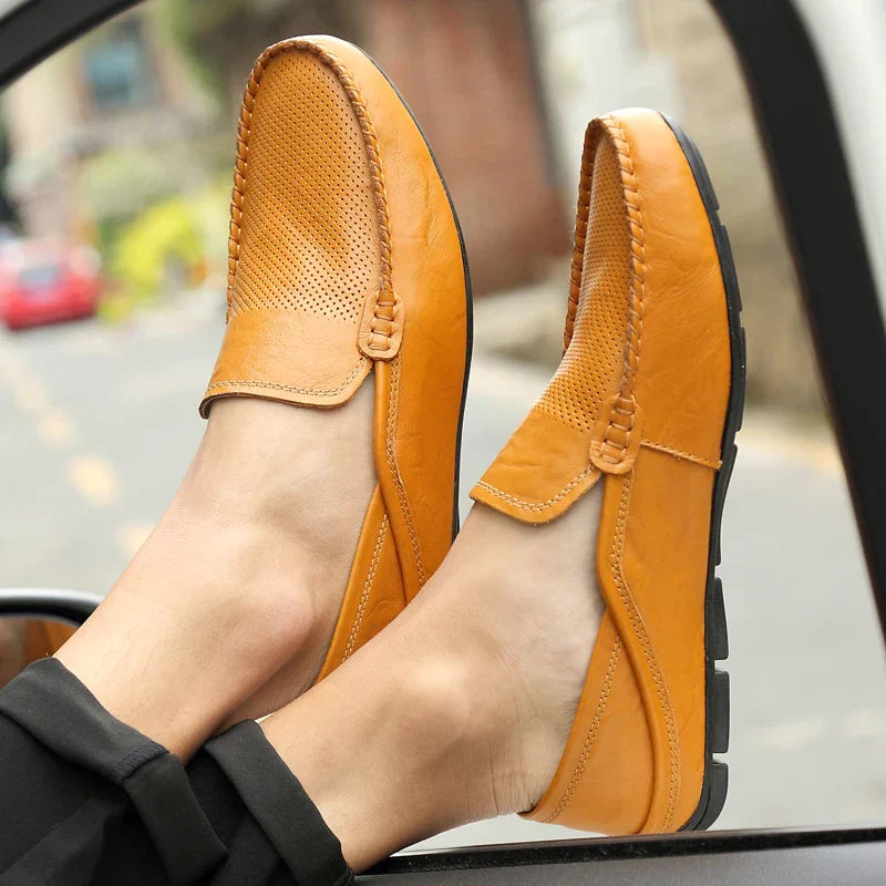 Comfortable Mens Leather Slip On Shoes