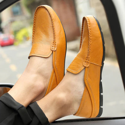 Comfortable Mens Leather Slip On Shoes