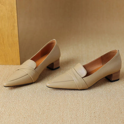 Authentic Black Leather High Heels