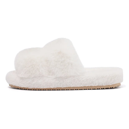 Plush Faux Fur Women's Comfort Slippers