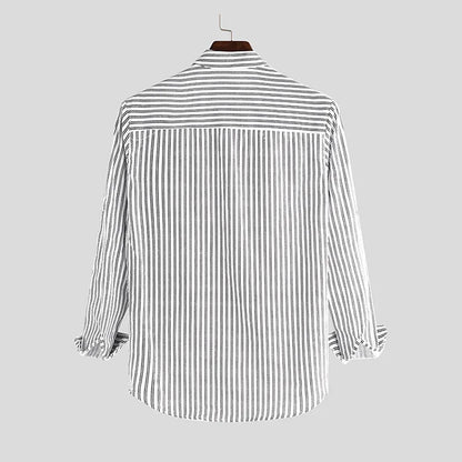 Casual Cotton Blend Dress Shirt
