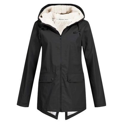 Women's Waterproof Trench Coat With Hood