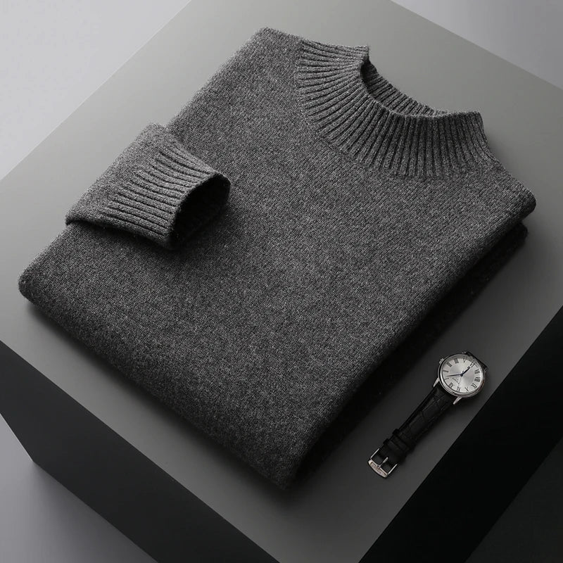 Selviano Men's Wool Pullover Sweater