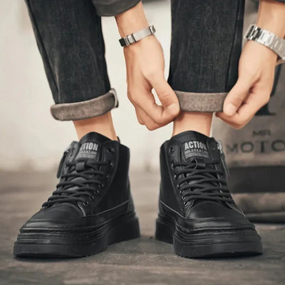 Men's Leather Sneakers Gladiator Style
