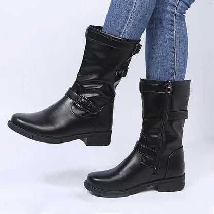 Comfortable Arch Support Ankle Boots - VibreMode