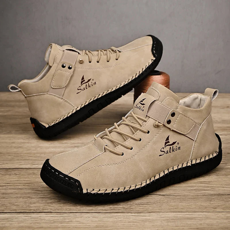 Authentic Brown Leather Boots