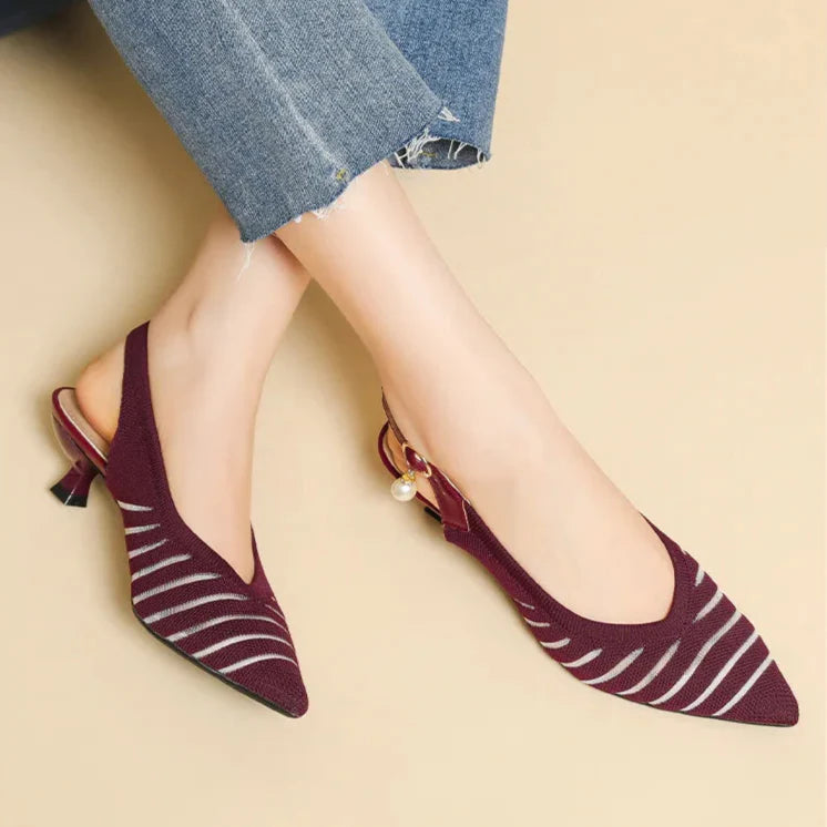 Alba Linea Kitten Heel Sandals - Jack Hafford