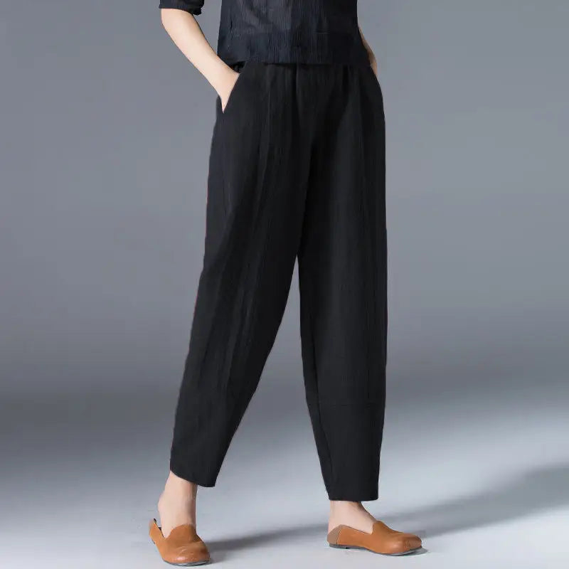 Women's Cotton Tapered Pants