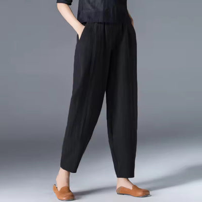 Women's Summer Trousers Elasticated Waistband
