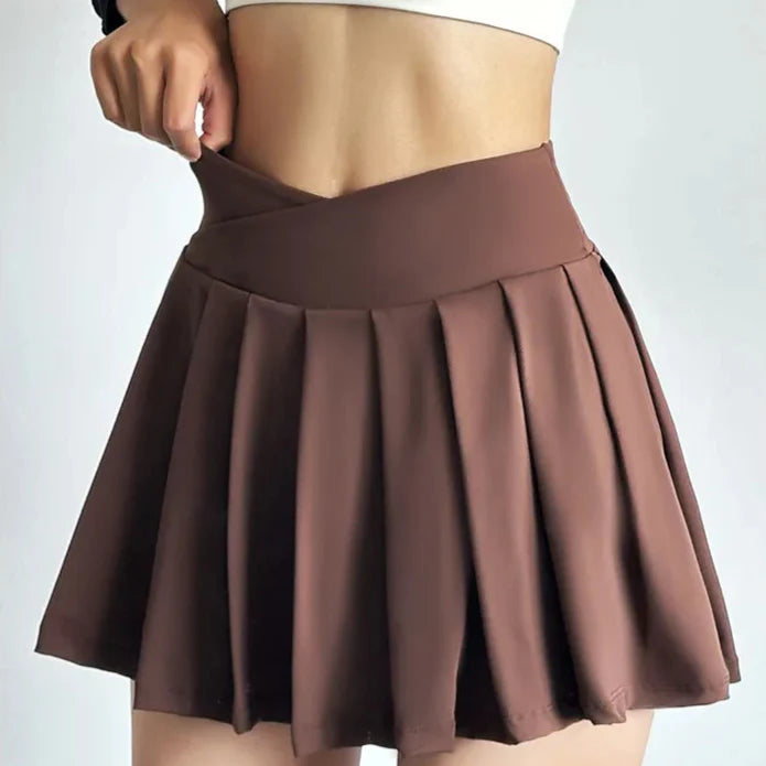 Flirty Gathered Mini Skort