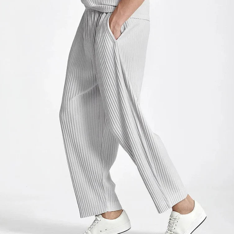Toscano Men's Pleated Linen Summer Pants