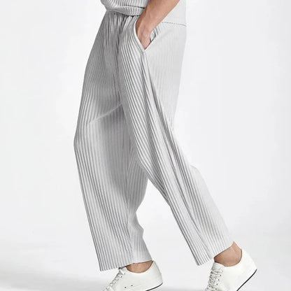 Toscano Men's Pleated Linen Summer Pants