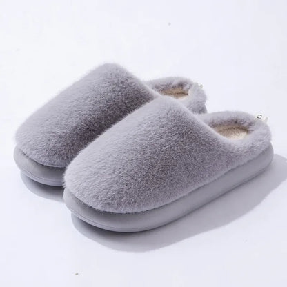 Women's Plush Indoor Slippers Soft Warm Lining Closed Toe