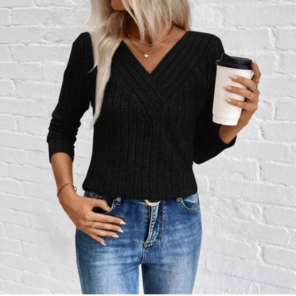 Classic Crew Neck Striped Sweater