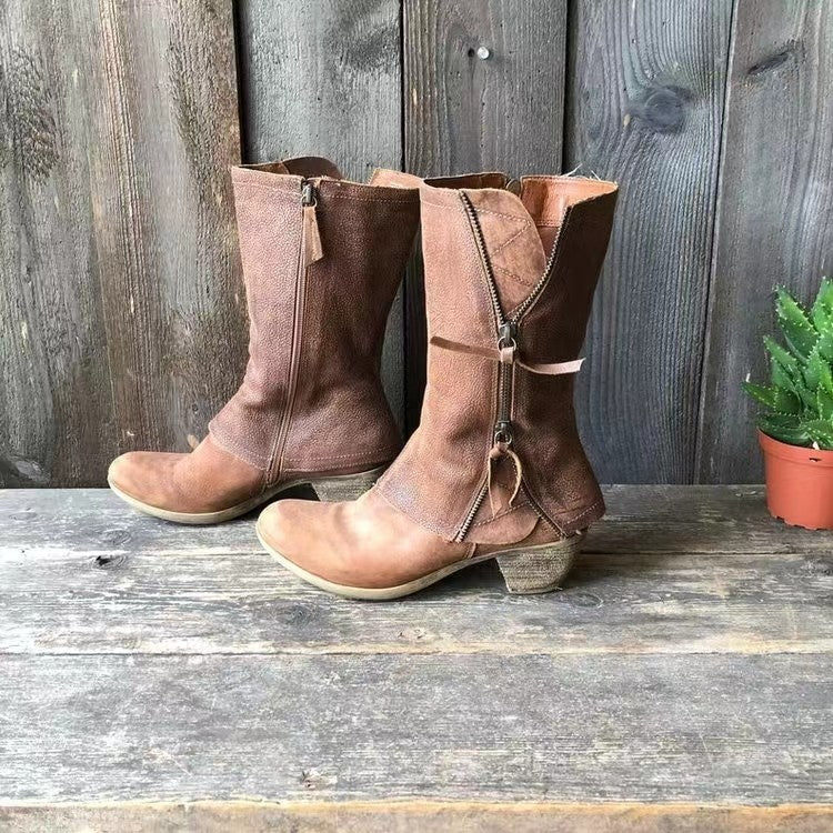 Rugged Lace Up Ankle Boots