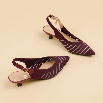 Alba Women's Kitten Heel Sandals - VibreMode