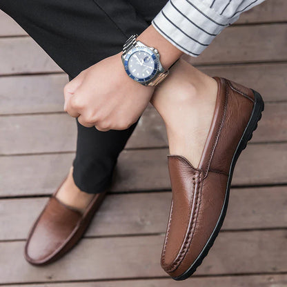Men's Real Leather Slip On Shoes
