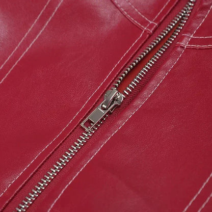 Women's Leather Jacket Durable Black