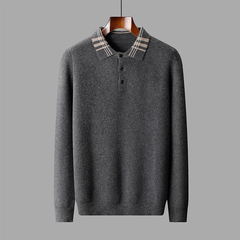 Men's Lightweight Crew Neck Knit Sweater - VibreMode