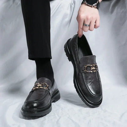 Classic Mens Leather Slip On Shoes