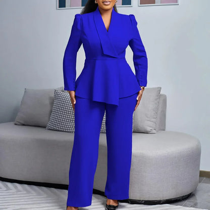 Classic Women's 2 Piece Suit with Fitted Blazer