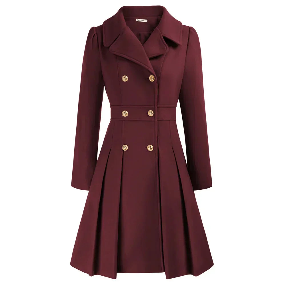 Women's Wool A-Line Peacoat