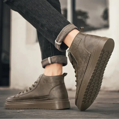 Men's Leather Sneakers Gladiator Style