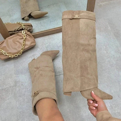 Fashionable Ladies Ankle High Boots Style