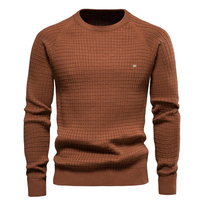Classic Men's Patterned Crew Sweater