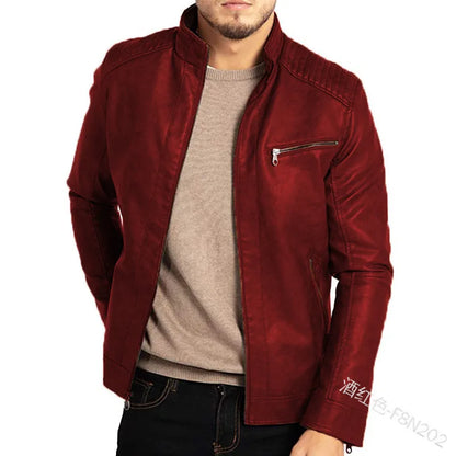 Ferrano Men's Leather Biker Jacket