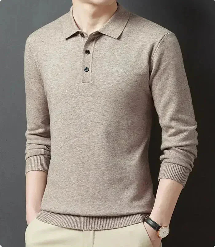 Trevaldo Men's Knit Polo Shirt - VibreMode