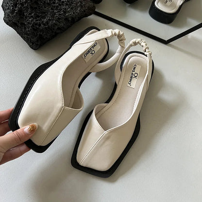 Blair | Chic Summer Open Toe Slingback Sandals