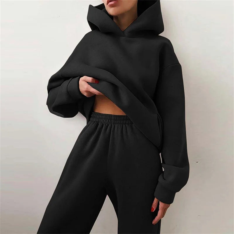 Comfy Hooded Sweat Suit