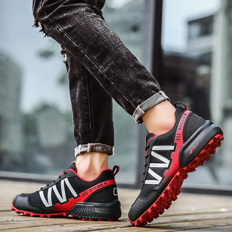 Comfortable Men's Bike Shoes Outdoor Cycling Sneakers