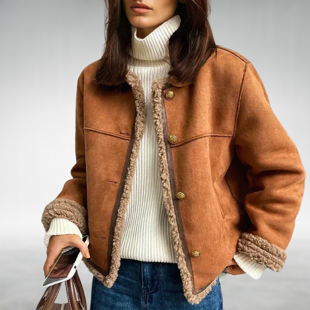 Luxury Faux Fur Lined Coat - VibreMode