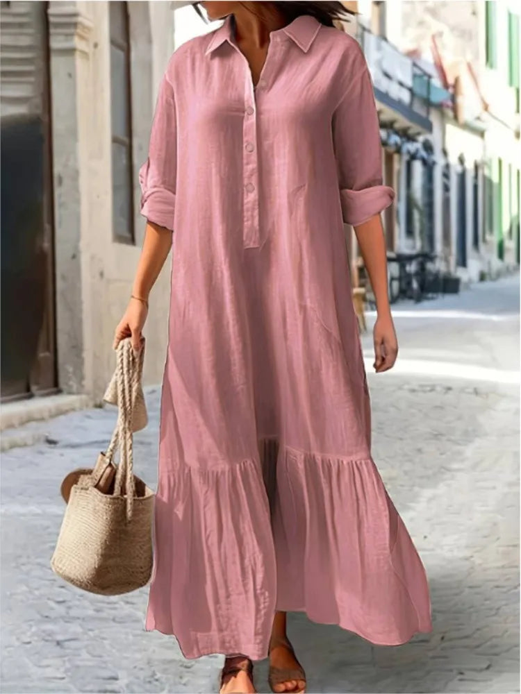 Flowy Layered Maxi Dress for Women