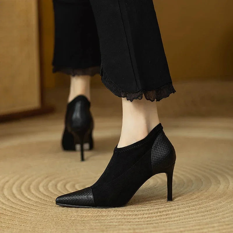 Luxury Genuine Leather High Heels