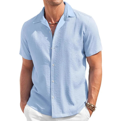 Men's Half Sleeve Cotton Shirt - VibreMode