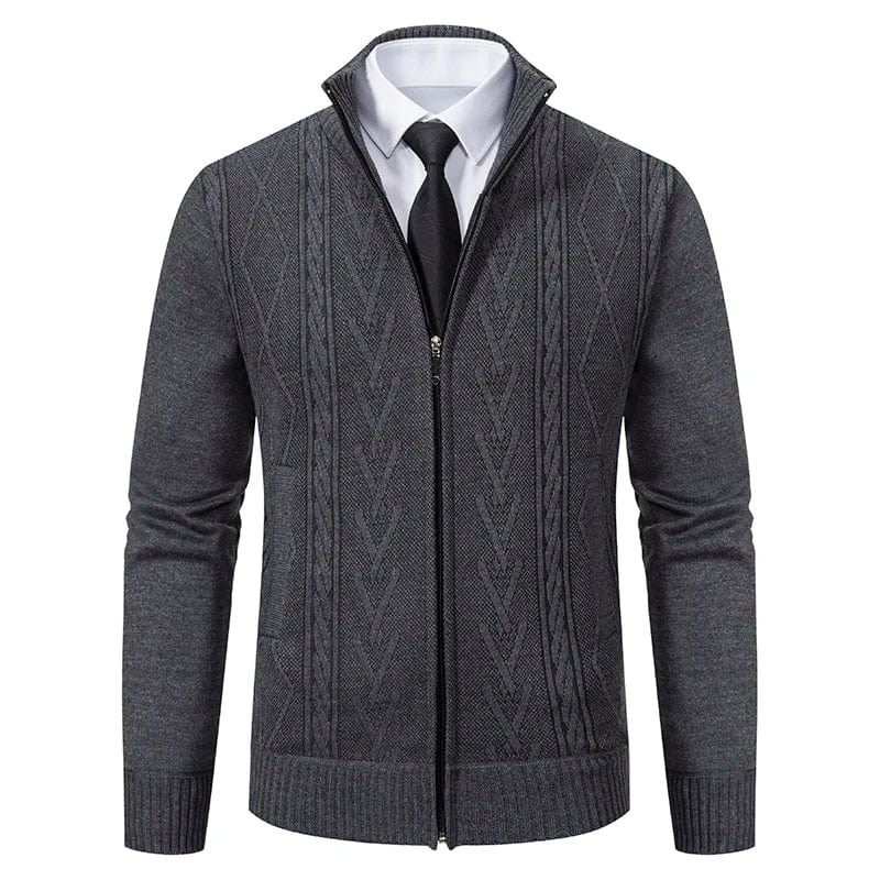 Classic Crew Neck Cable Sweater