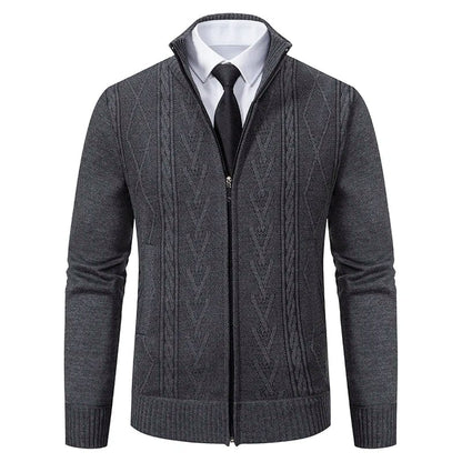 Classic Crew Neck Cable Sweater
