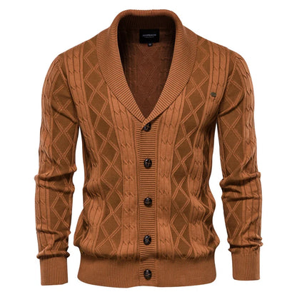 Classic Men's Button Front Sweater