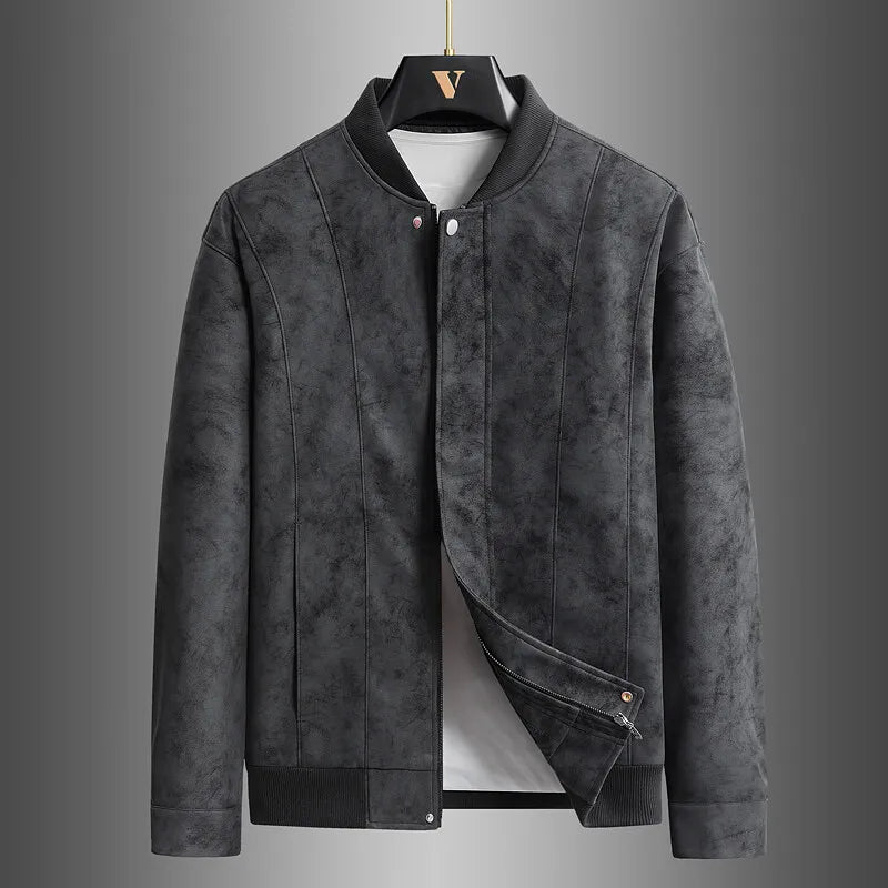 Brown Genuine Leather Biker Jacket