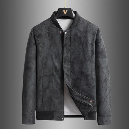 Brown Genuine Leather Biker Jacket