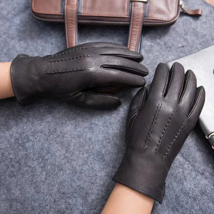 Montaro Men's Faux Leather Gloves - VibreMode