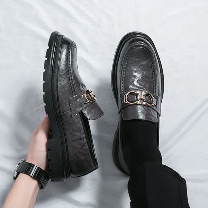 Classic Mens Leather Slip On Shoes