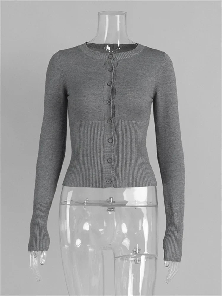 Alessina Women's Slim Fit Knit Cardigan